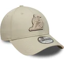 petten-gebogen-beige-verstelbaar-9forty-team-outline-van-los-angeles-lakers-nba-van-new-era