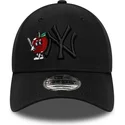 petten-gebogen-zwart-verstelbaar-9forty-tonal-icon-van-new-york-yankees-mlb-van-new-era