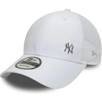 Petten gebogen wit verstelbaar 9FORTY Flawless van New York Yankees MLB van New Era