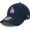petten-gebogen-marineblauw-verstelbaar-9forty-soft-cord-van-los-angeles-dodgers-mlb-van-new-era