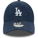 petten-gebogen-marineblauw-verstelbaar-9forty-soft-cord-van-los-angeles-dodgers-mlb-van-new-era
