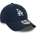 petten-gebogen-marineblauw-verstelbaar-9forty-soft-cord-van-los-angeles-dodgers-mlb-van-new-era