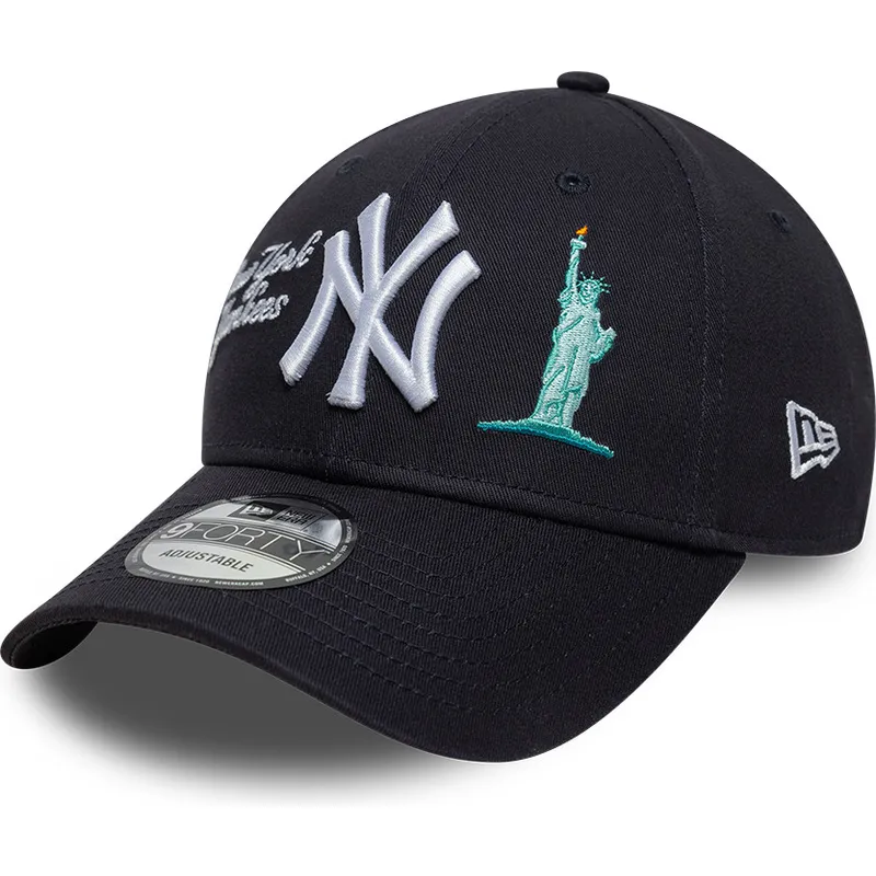 petten-gebogen-marineblauw-verstelbaar-9forty-city-icon-van-new-york-yankees-mlb-van-new-era