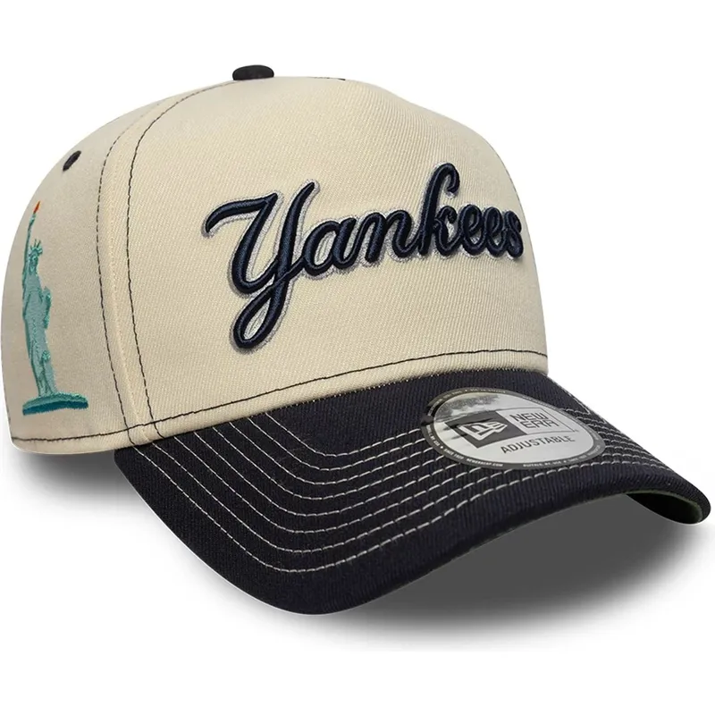 petten-gebogen-beige-snapback-e-frame-city-icon-van-new-york-yankees-mlb-van-new-era