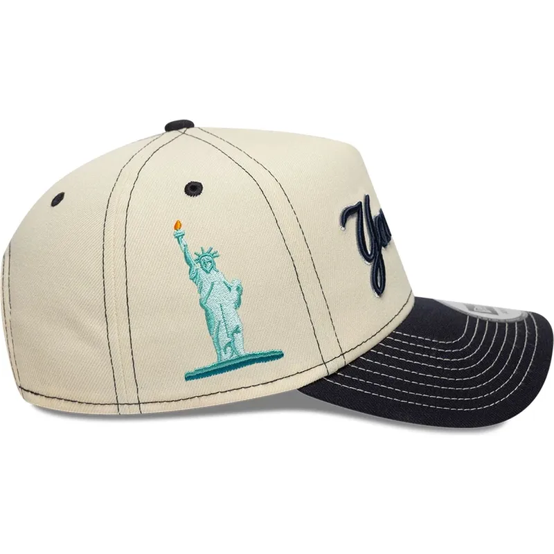 petten-gebogen-beige-snapback-e-frame-city-icon-van-new-york-yankees-mlb-van-new-era