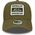 petten-gebogen-groen-snapback-e-frame-patch-linen-van-new-era