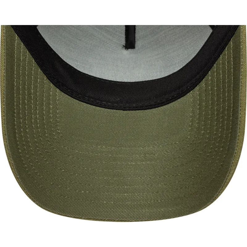 petten-gebogen-groen-snapback-e-frame-patch-linen-van-new-era