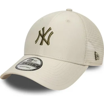 Petten gebogen beige verstelbaar 9FORTY Homefield Midi van New York Yankees MLB van New Era