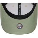 petten-gebogen-beige-snapback-9forty-m-crown-side-script-van-los-angeles-dodgers-mlb-van-new-era