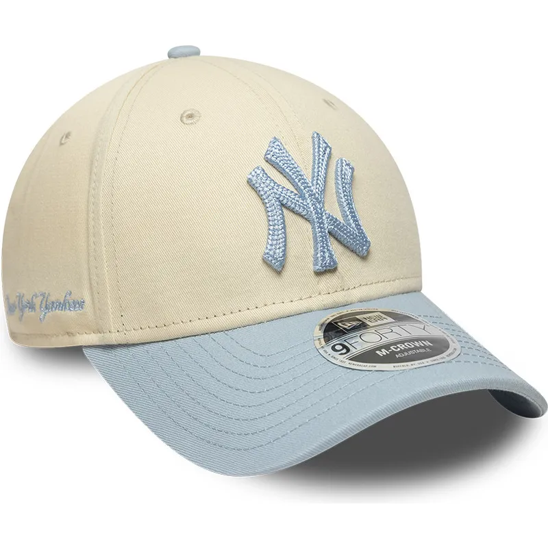 petten-gebogen-beige-snapback-9forty-m-crown-side-script-van-new-york-yankees-mlb-van-new-era petten-gebogen-beige-snapback-9forty-m-crown-side-script-van-new-york-yankees-mlb-van-new-era