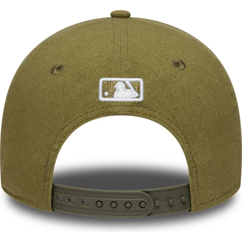 petten-gebogen-groen-snapback-9forty-m-crown-linen-van-los-angeles-dodgers-mlb-van-new-era