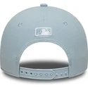 petten-gebogen-blauw-snapback-9forty-m-crown-linen-van-new-york-mets-mlb-van-new-era