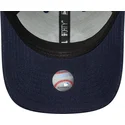 petten-gebogen-marineblauw-snapback-9forty-m-crown-linen-van-new-york-yankees-mlb-van-new-era