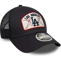 petten-gebogen-marineblauw-snapback-9forty-m-crown-a-frame-van-los-angeles-dodgers-mlb-van-new-era