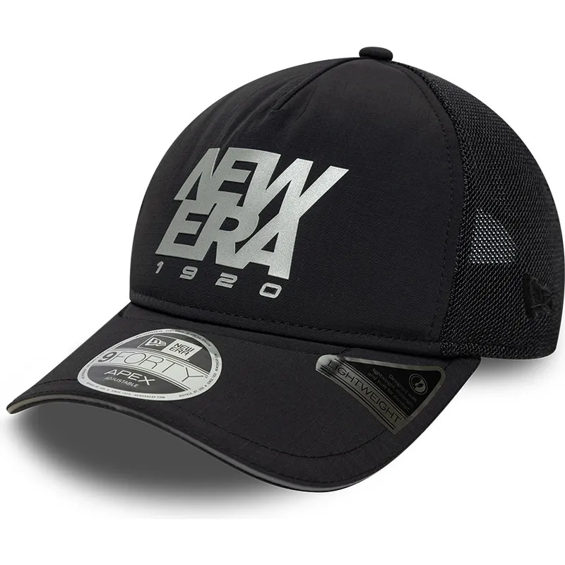 petten-gebogen-zwart-verstelbaar-9forty-apex-reflective-a-frame-van-new-era