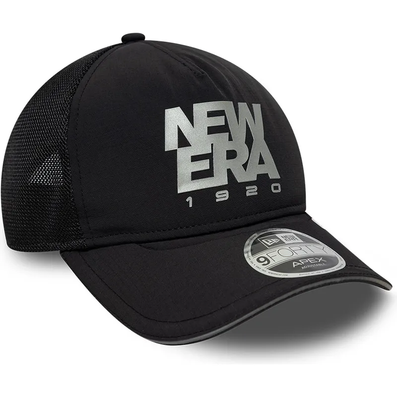 petten-gebogen-zwart-verstelbaar-9forty-apex-reflective-a-frame-van-new-era