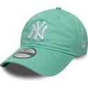 petten-gebogen-groen-verstelbaar-9twenty-league-essential-van-new-york-yankees-mlb-van-new-era