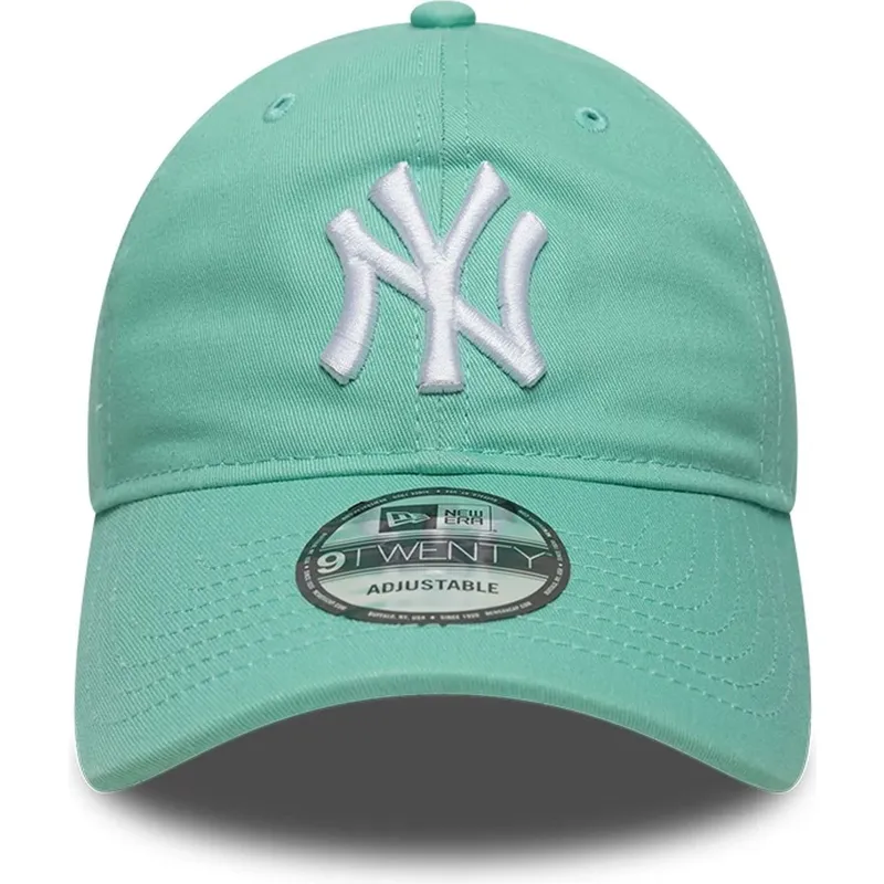 petten-gebogen-groen-verstelbaar-9twenty-league-essential-van-new-york-yankees-mlb-van-new-era