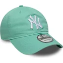 petten-gebogen-groen-verstelbaar-9twenty-league-essential-van-new-york-yankees-mlb-van-new-era
