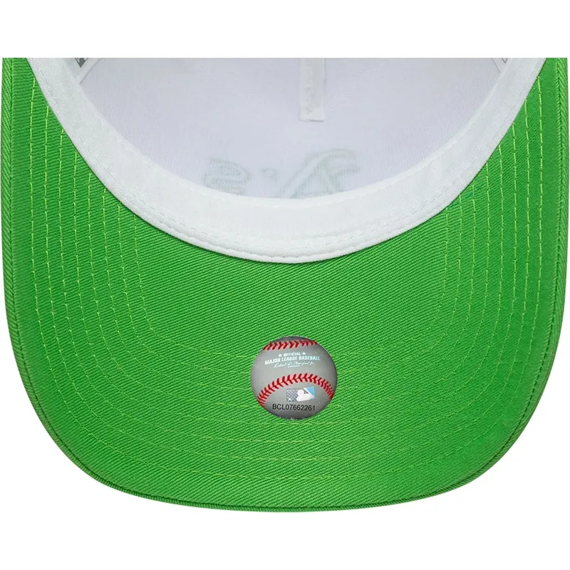 petten-gebogen-groen-snapback-a-frame-league-essential-van-oakland-athletics-mlb-van-new-era