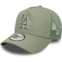 petten-gebogen-groen-snapback-a-frame-outline-van-los-angeles-dodgers-mlb-van-new-era