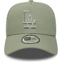 petten-gebogen-groen-snapback-a-frame-outline-van-los-angeles-dodgers-mlb-van-new-era
