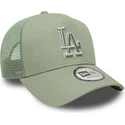 petten-gebogen-groen-snapback-a-frame-outline-van-los-angeles-dodgers-mlb-van-new-era