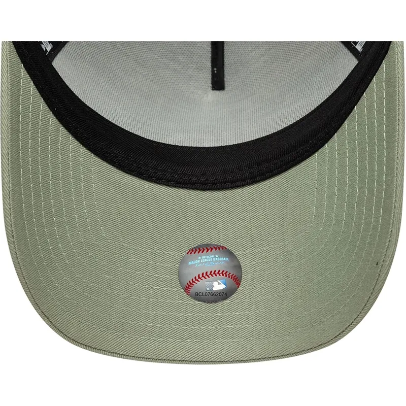 petten-gebogen-groen-snapback-a-frame-outline-van-los-angeles-dodgers-mlb-van-new-era