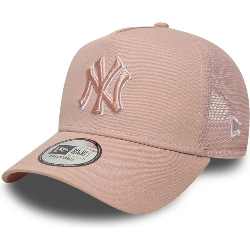 petten-gebogen-roze-snapback-a-frame-outline-van-new-york-yankees-mlb-van-new-era petten-gebogen-roze-snapback-a-frame-outline-van-new-york-yankees-mlb-van-new-era