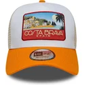 petten-gebogen-meerkleurig-snapback-a-frame-location-patch-van-costa-brava-van-new-era