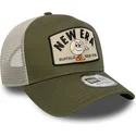 petten-gebogen-groen-snapback-a-frame-summer-patch-van-new-era