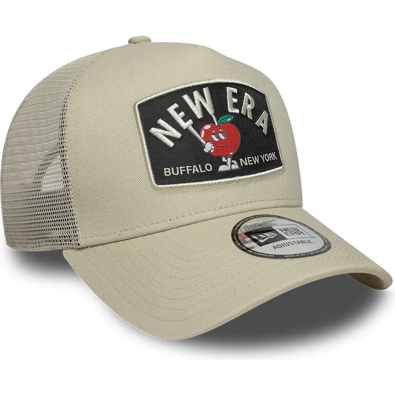 petten-gebogen-beige-snapback-a-frame-summer-patch-van-new-era