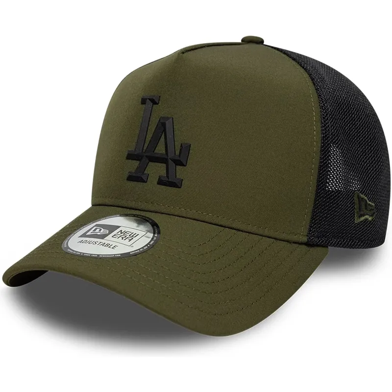 petten-gebogen-groen-snapback-a-frame-sport-van-los-angeles-dodgers-mlb-van-new-era