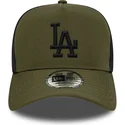 petten-gebogen-groen-snapback-a-frame-sport-van-los-angeles-dodgers-mlb-van-new-era