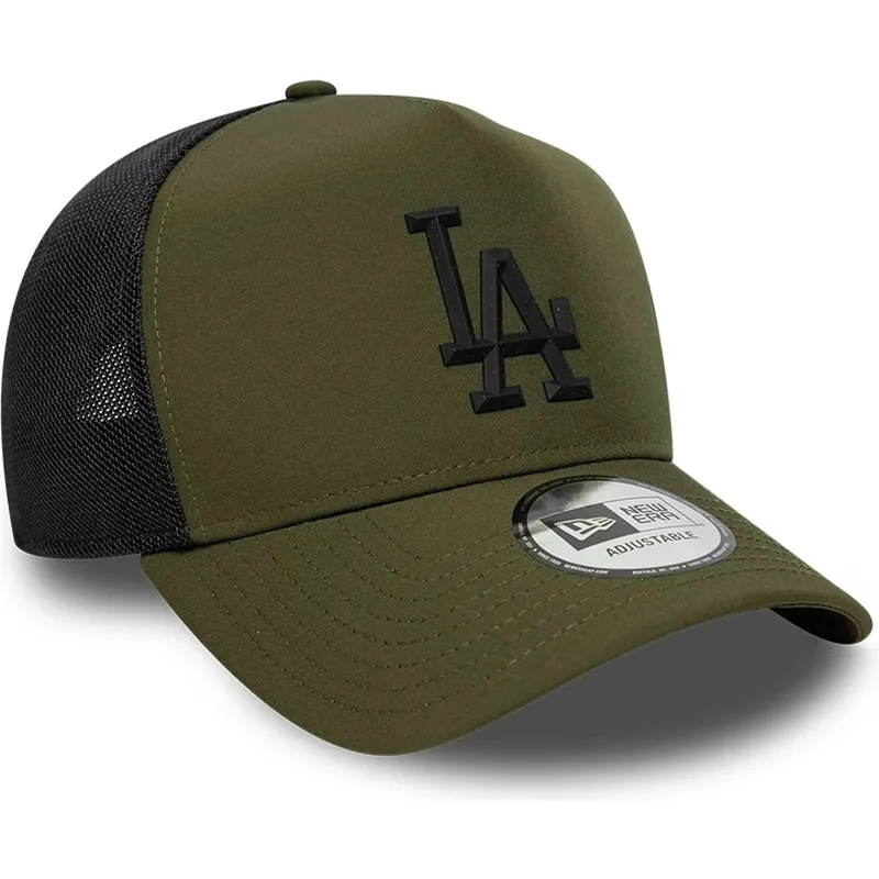 petten-gebogen-groen-snapback-a-frame-sport-van-los-angeles-dodgers-mlb-van-new-era