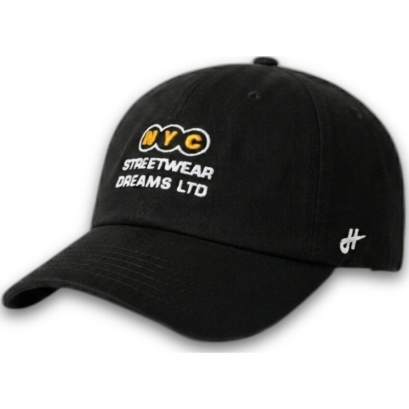 petten-gebogen-zwart-verstelbaar-ny-dreams-just-kids-the-90s-van-homenage