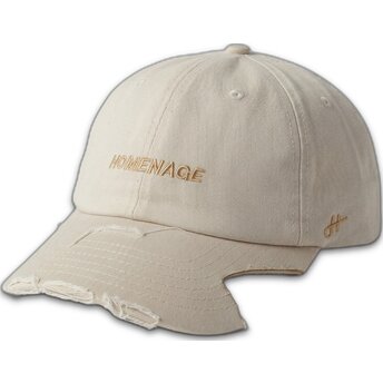 Petten gebogen beige verstelbaar Haute Merchandising The 90s van Homenage