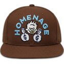 petten-plat-bruin-snapback-money-music-shapes-identity-the-snap-van-homenage