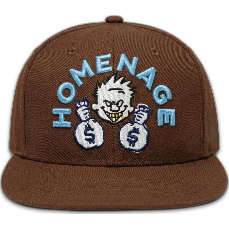 petten-plat-bruin-snapback-money-music-shapes-identity-the-snap-van-homenage