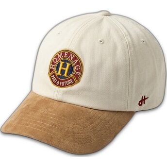 Petten gebogen beige verstelbaar Suede Resort Sport The 90s van Homenage