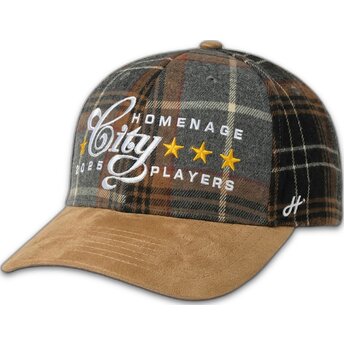 Petten gebogen meerkleurig snapback Plaid Players Sport The Ball van Homenage