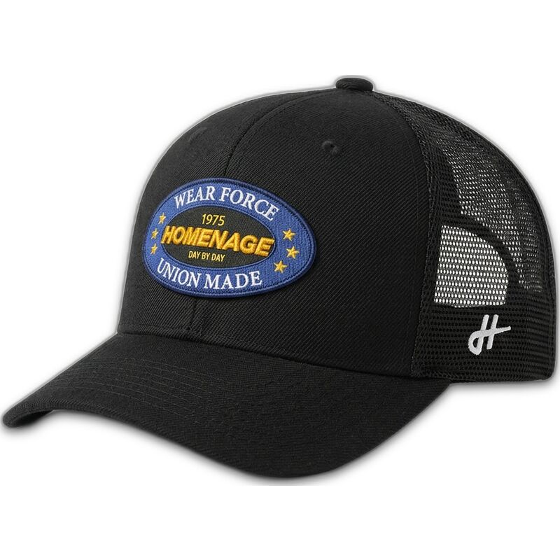 petten-gebogen-zwart-snapback-the-trucker-union-workwear-the-van-homenage