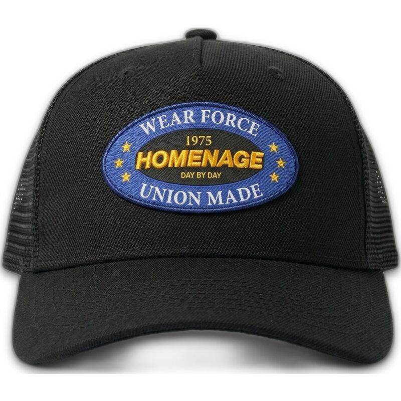 petten-gebogen-zwart-snapback-the-trucker-union-workwear-the-van-homenage