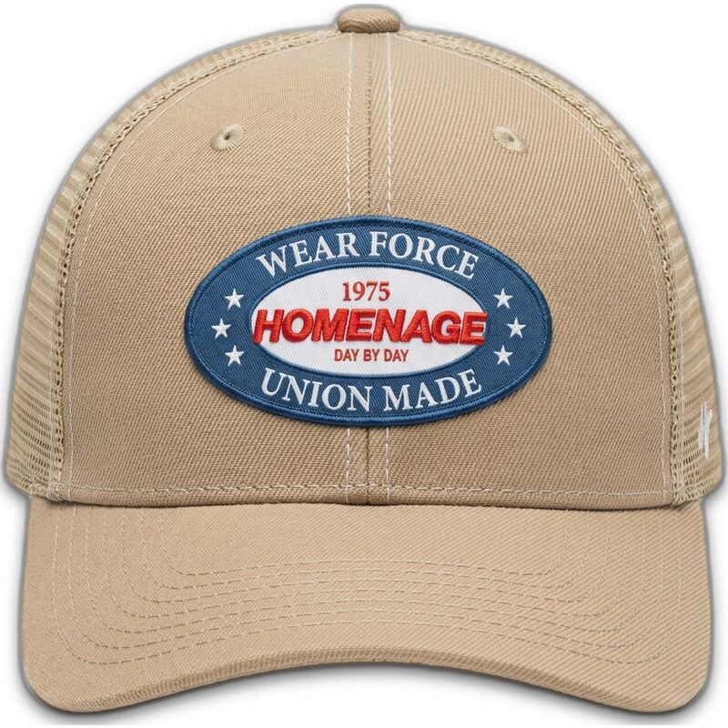 petten-gebogen-beige-snapback-the-trucker-union-workwear-the-van-homenage petten-gebogen-beige-snapback-the-trucker-union-workwear-the-van-homenage