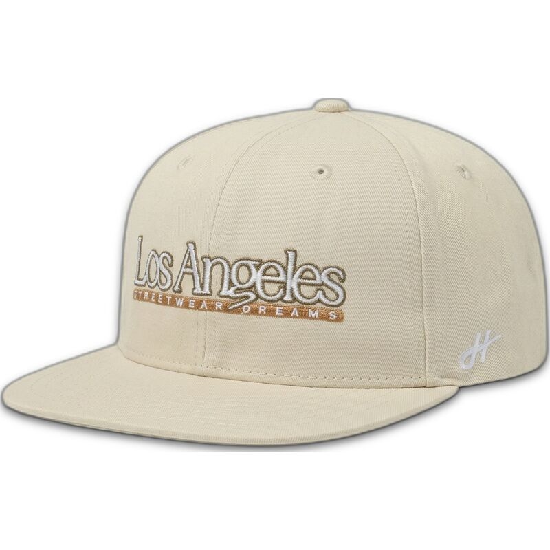 petten-plat-beige-snapback-los-angeles-skylines-the-snap-van-homenage