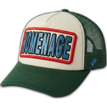 Petten gebogen groen snapback The Trucker Childhood Fun The van Homenage