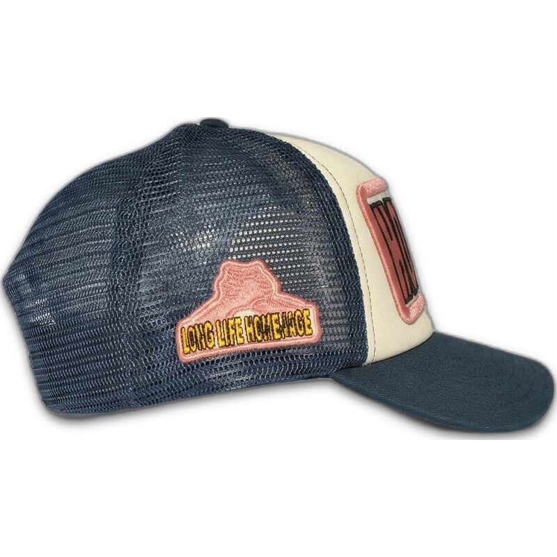 petten-gebogen-marineblauw-snapback-the-trucker-vintage-childhood-fun-the-van-homenage