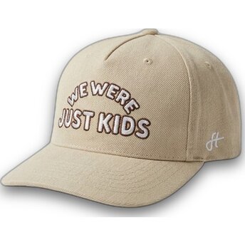 Petten gebogen beige snapback Just Kids The Retro van Homenage