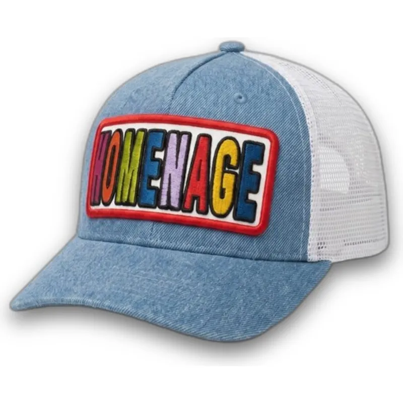 petten-gebogen-blauw-snapback-the-trucker-denim-childhood-fun-the-van-homenage petten-gebogen-blauw-snapback-the-trucker-denim-childhood-fun-the-van-homenage