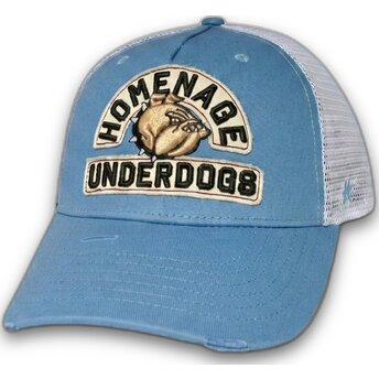 Petten gebogen blauw snapback The Trucker Underdogs The van Homenage